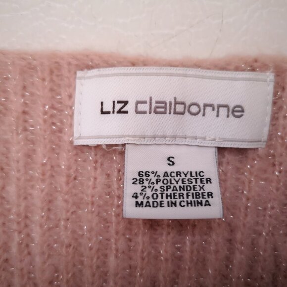 2/$30.00 - Liz Claiborne Ladies Light Pink with Scarf Tunic/Sweater - Picture 2 of 11